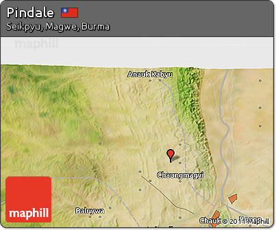 Satellite 3D Map of Pindale