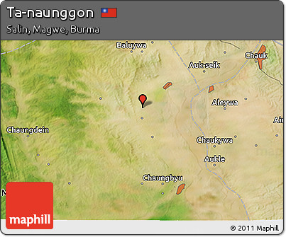 Satellite 3D Map of Ta-naunggon