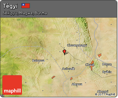 Satellite 3D Map of Tègyi
