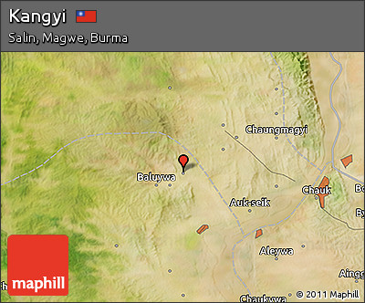 Satellite 3D Map of Kangyi