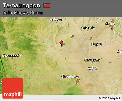 Satellite 3D Map of Ta-naunggon