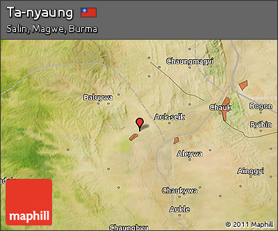 Satellite 3D Map of Ta-nyaung