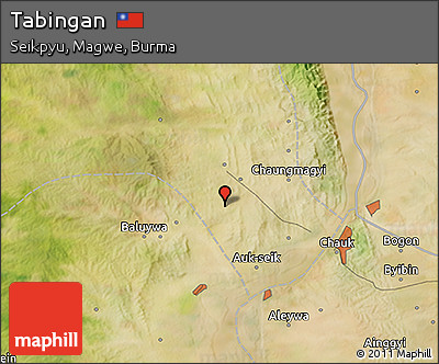 Satellite 3D Map of Tabingan