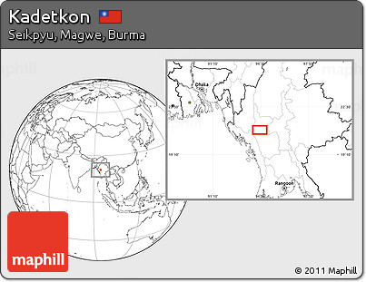 Blank Location Map of Kadetkon