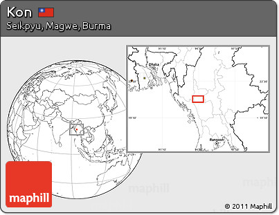 Blank Location Map of Kon