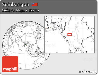 Blank Location Map of Seinbangon