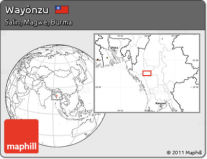 Blank Location Map of Wayônzu