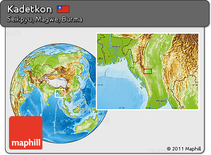 Physical Location Map of Kadetkon