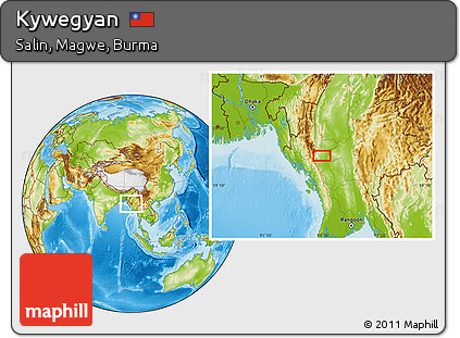 Physical Location Map of Kywegyan
