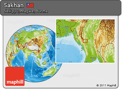 Physical Location Map of Sakhan