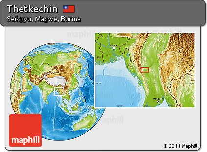 Physical Location Map of Thetkechin
