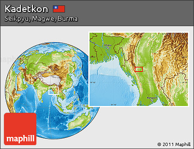 Physical Location Map of Kadetkon