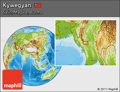 Physical Location Map of Kywegyan