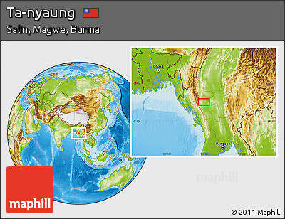 Physical Location Map of Ta-nyaung