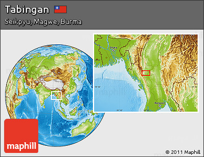 Physical Location Map of Tabingan
