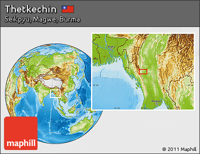 Physical Location Map of Thetkechin