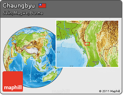 Physical Location Map of Chaungbyu