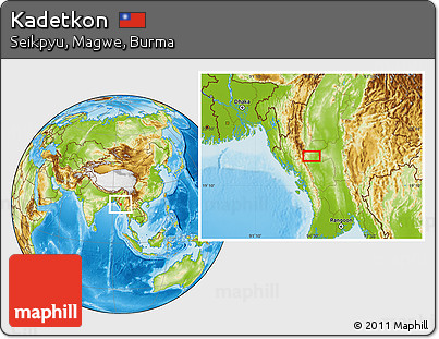 Physical Location Map of Kadetkon