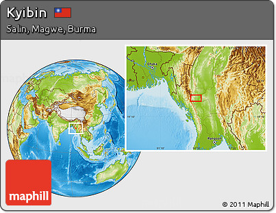 Physical Location Map of Kyibin