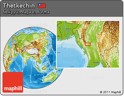 Physical Location Map of Thetkechin