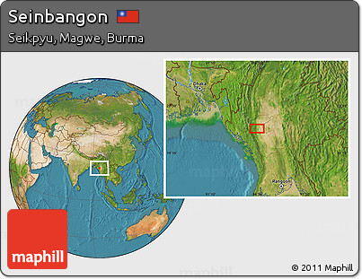 Satellite Location Map of Seinbangon