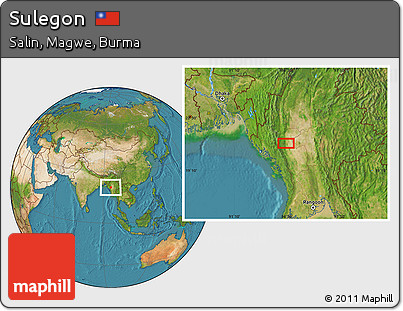 Satellite Location Map of Sulegon