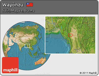 Satellite Location Map of Wayônzu