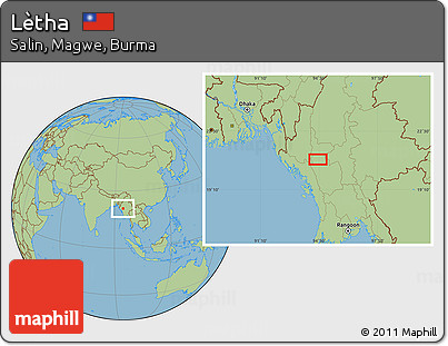 Savanna Style Location Map of Lètha
