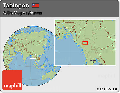 Savanna Style Location Map of Tabingon