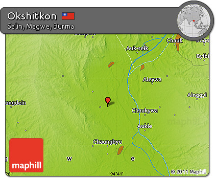 Physical Map of Okshitkon