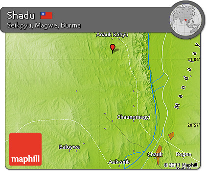Physical Map of Shadu