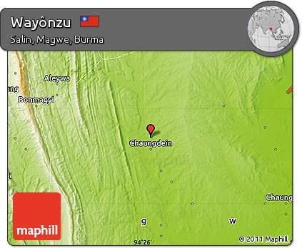 Physical Map of Wayônzu