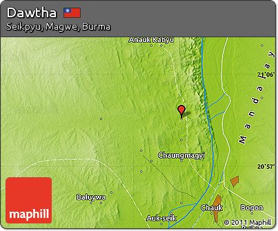 Physical Map of Dawtha