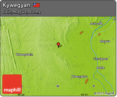 Physical Map of Kywegyan