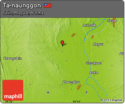 Physical Map of Ta-naunggon