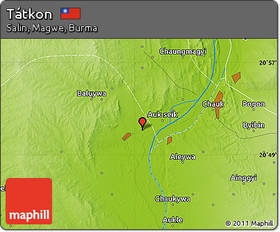 Physical Map of Tátkon