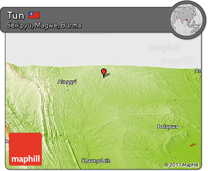 Physical Panoramic Map of Tun