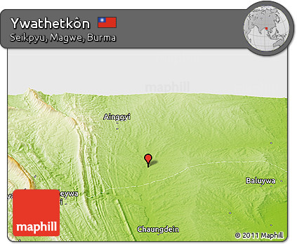 Physical Panoramic Map of Ywathetkôn