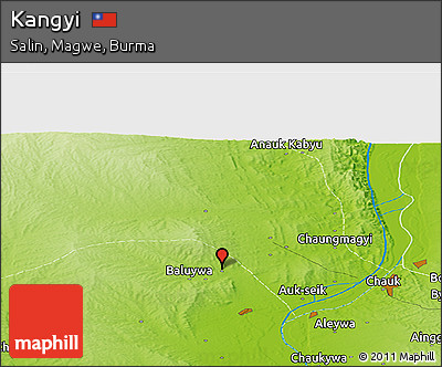 Physical Panoramic Map of Kangyi