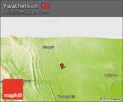 Physical Panoramic Map of Ywathetkôn