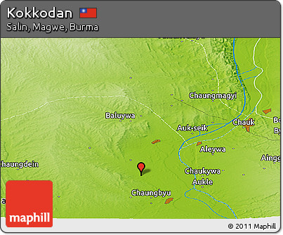 Physical Panoramic Map of Kokkodan