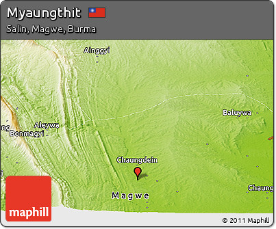 Physical Panoramic Map of Myaungthit