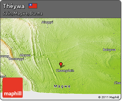 Physical Panoramic Map of Thèywa