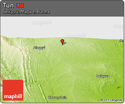 Physical Panoramic Map of Tun