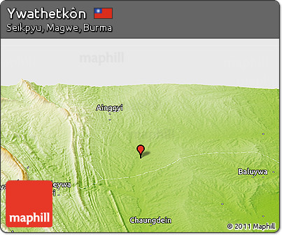 Physical Panoramic Map of Ywathetkôn