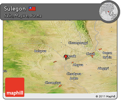 Satellite Panoramic Map of Sulegon