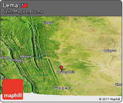 Satellite Panoramic Map of Lema