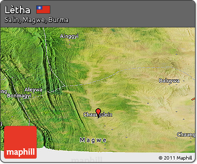 Satellite Panoramic Map of Lètha