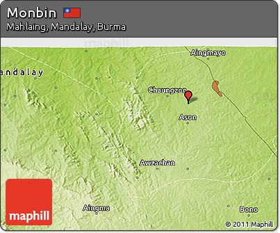 Physical 3D Map of Monbin