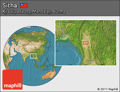 Satellite Location Map of Sitha